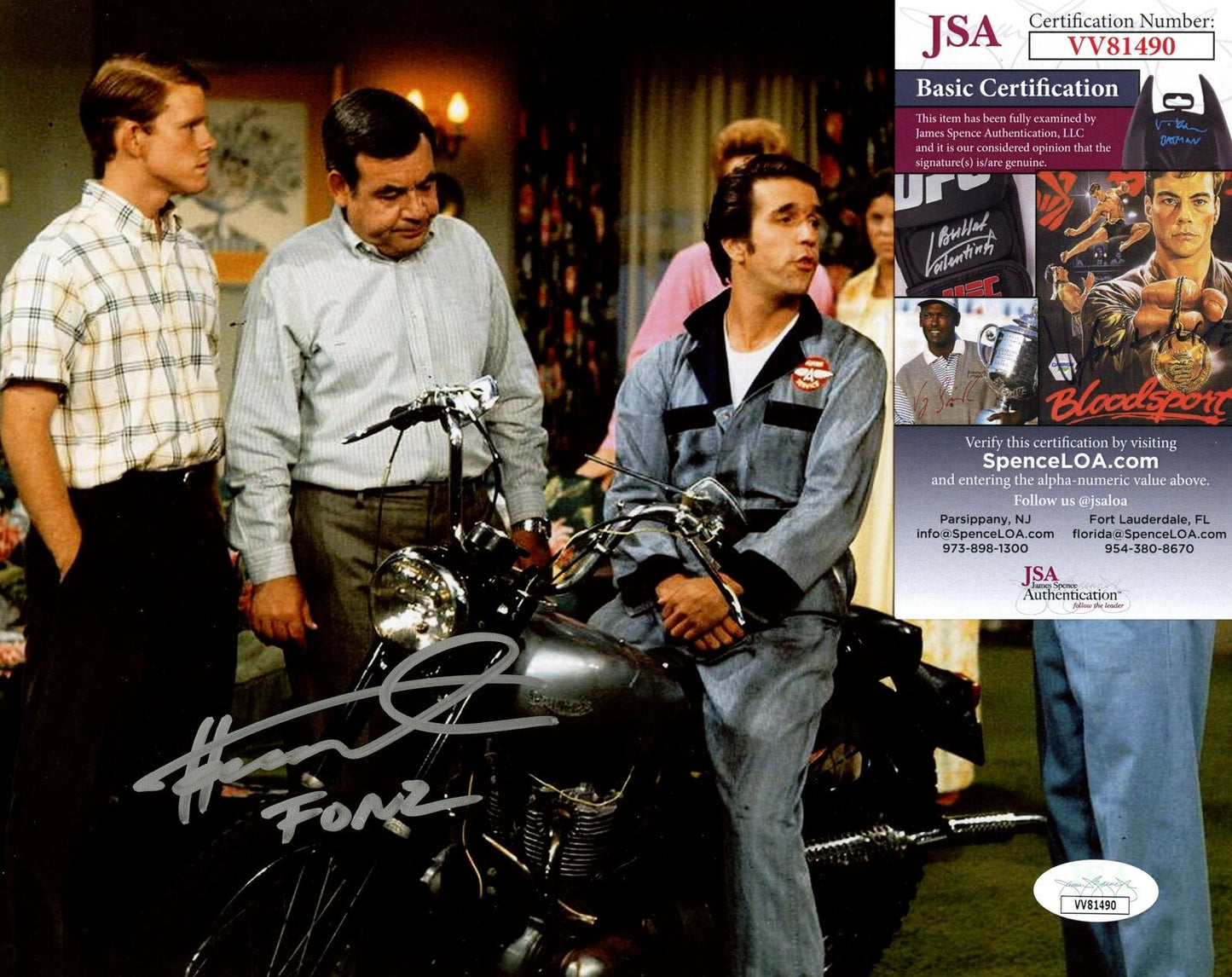 Henry Winkler "Happy Days" Signed/Inscribed "Fonz" 8x10 Photo JSA 167023