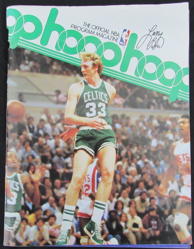 April 14, 1982 hoop NBA Game Program Larry Bird Celtics vs. Bucks 186116