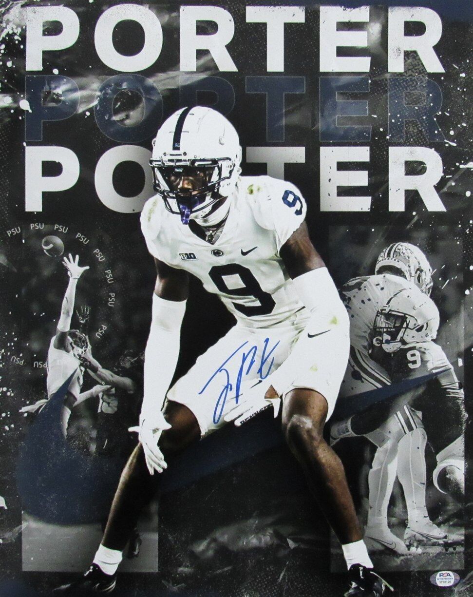 Joey Porter Jr. Autographed 16x20 Photo Penn State PSA/DNA 177731