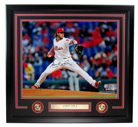 Aaron Nola Signed/Auto 16x20 Photo Philadelphia Phillies Framed Fanatics 190351