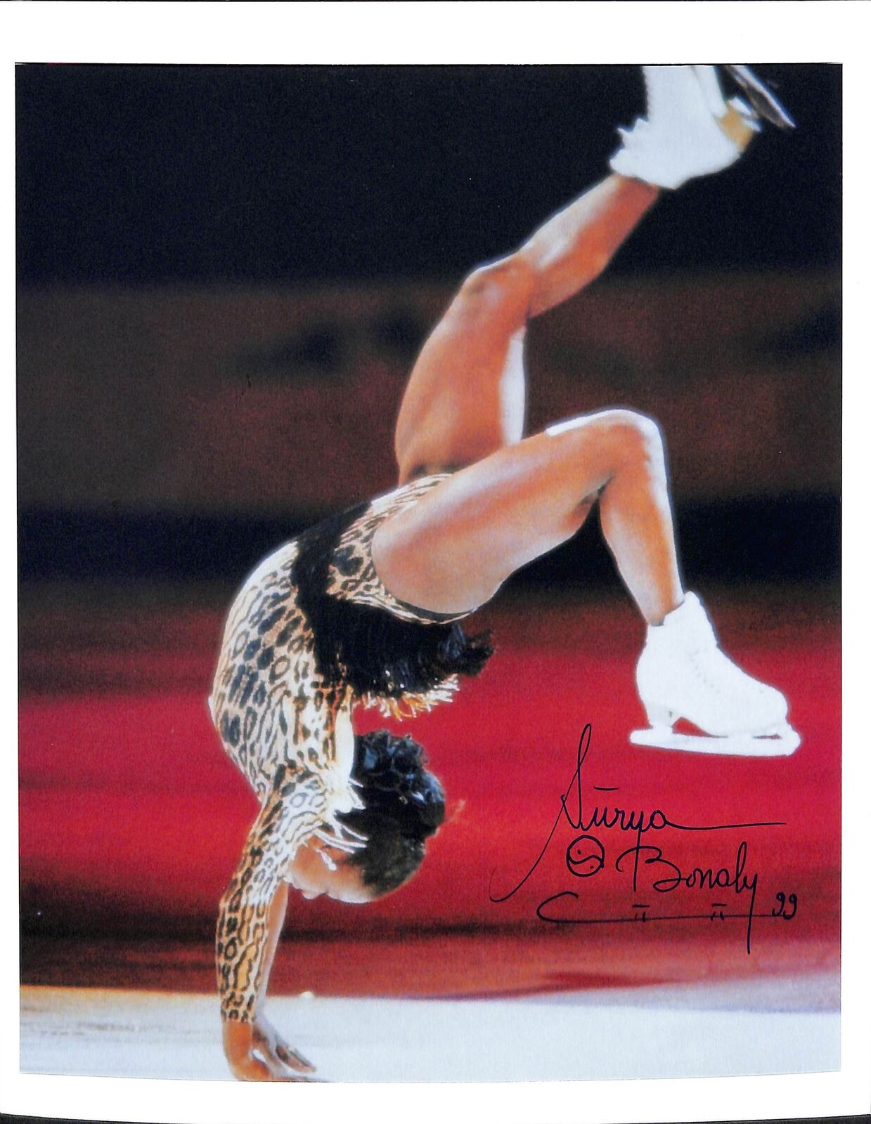 Suraya Bonaly 5X European Women's Figure Skating Champ Signed 8x10 Photo 180487