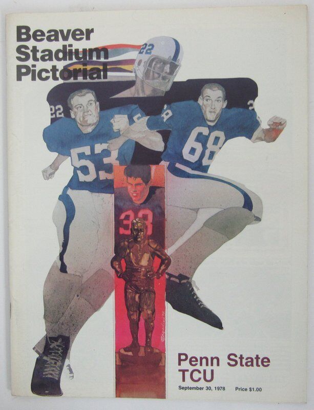 1978 Penn State Nittany Lions vs.TCU Football Program 138621