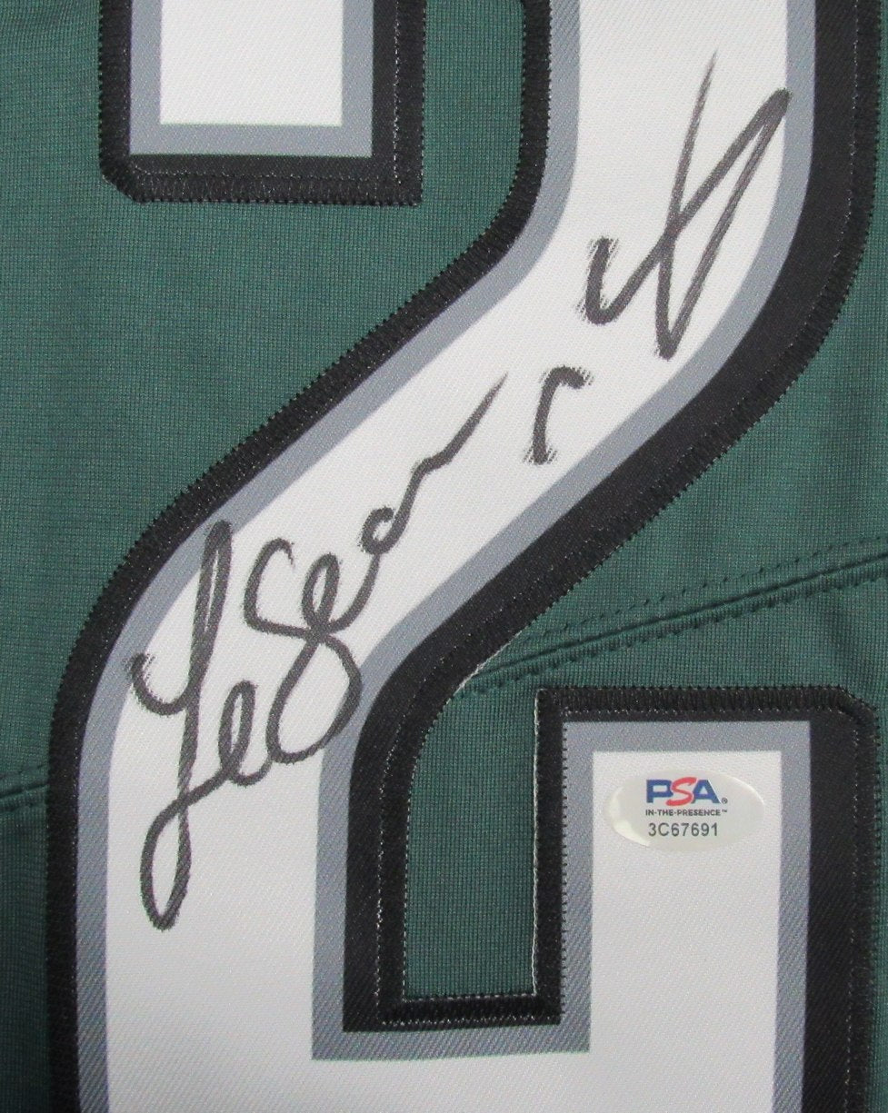 LeSean McCoy Autographed Nike Green Football Jersey Eagles PSA/DNA 193075