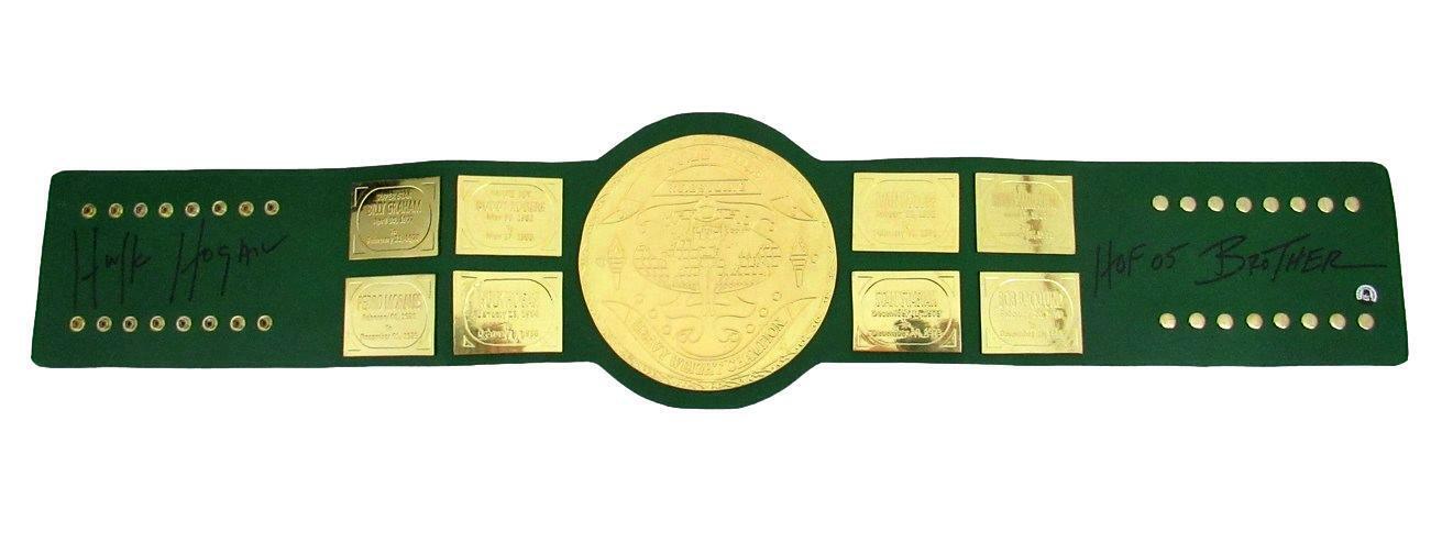 Hulk Hogan HOF Signed World Heavyweight Champion Full Size Replica Belt 165196