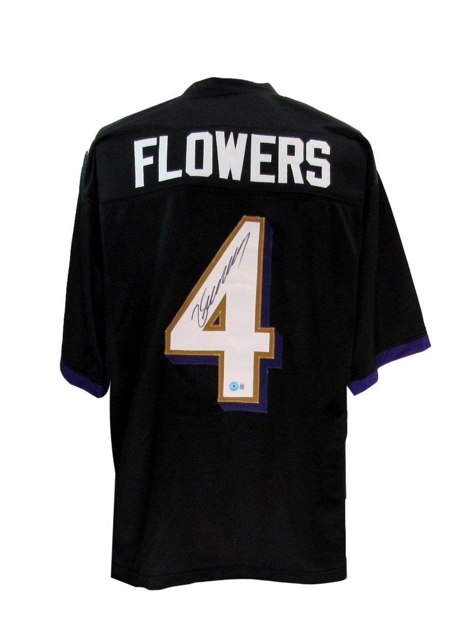 Zay Flowers Autographed Custom Football Jersey Baltimore Ravens Beckett 183635