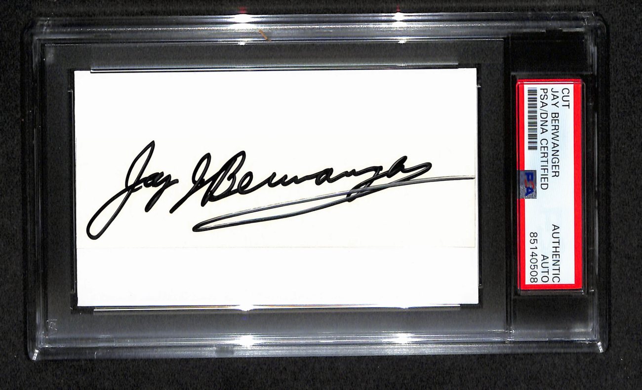 Jay Berwanger Autographed 3x5 Cut Card PSA/DNA 186565