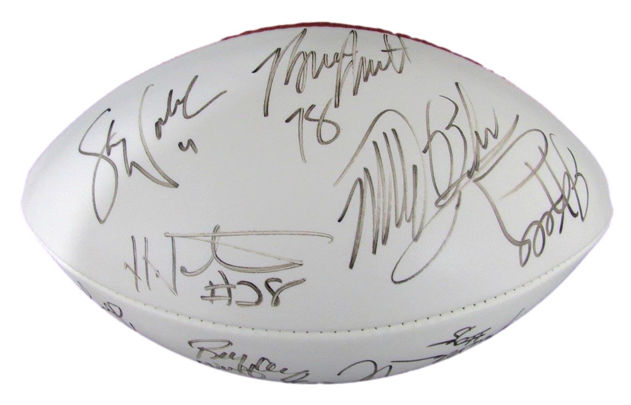 NFL 80s Stars Multi-Autographed (15) Wilson NFL Football Kelly HOF 176390