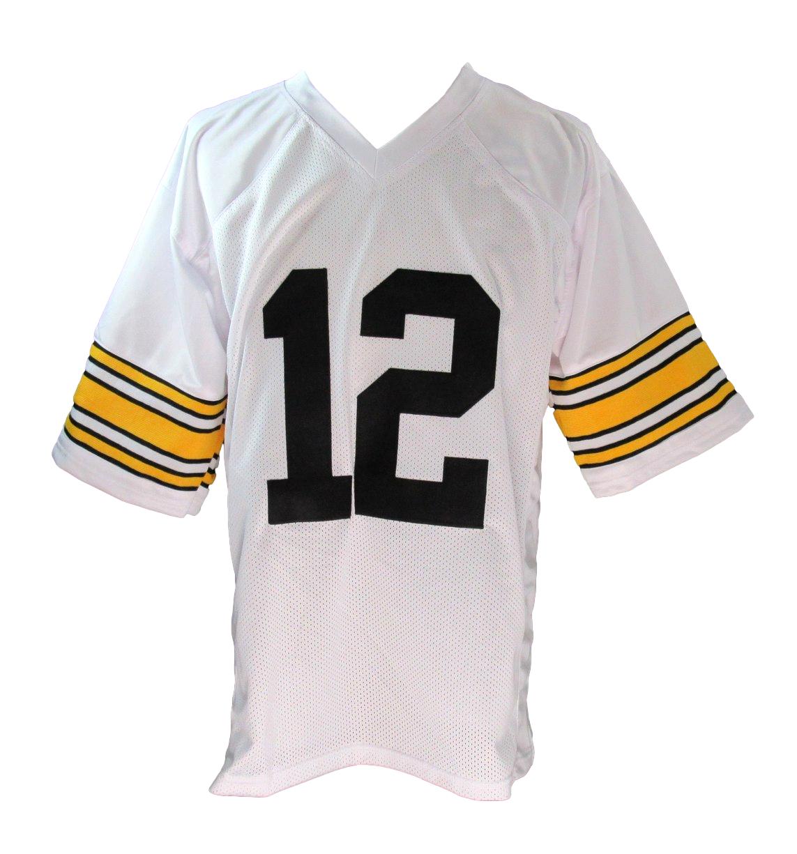 Terry Bradshaw HOF Signed White Custom Football Jersey Steelers Beckett 186190