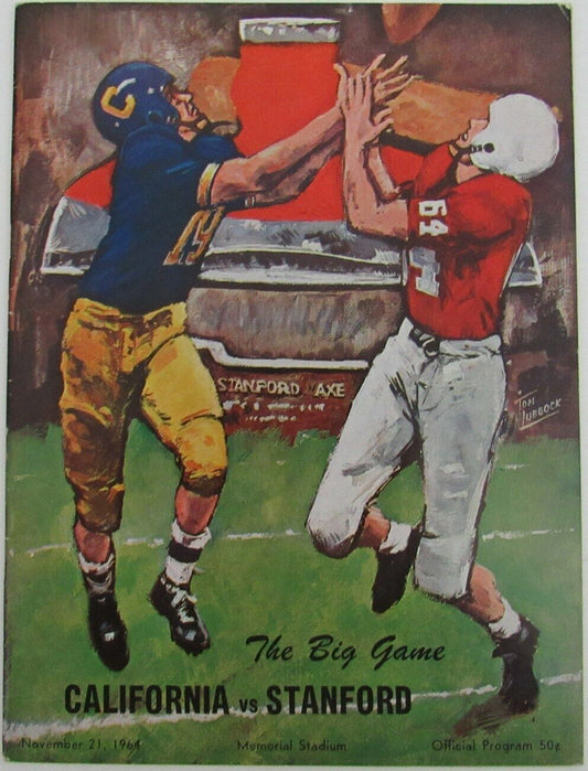 1964 California vs. Stanford College Football Game Souvenir Program 163177