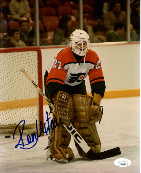 Ron Hextall Autographed 8x10 Photo Philadelphia Flyers JSA