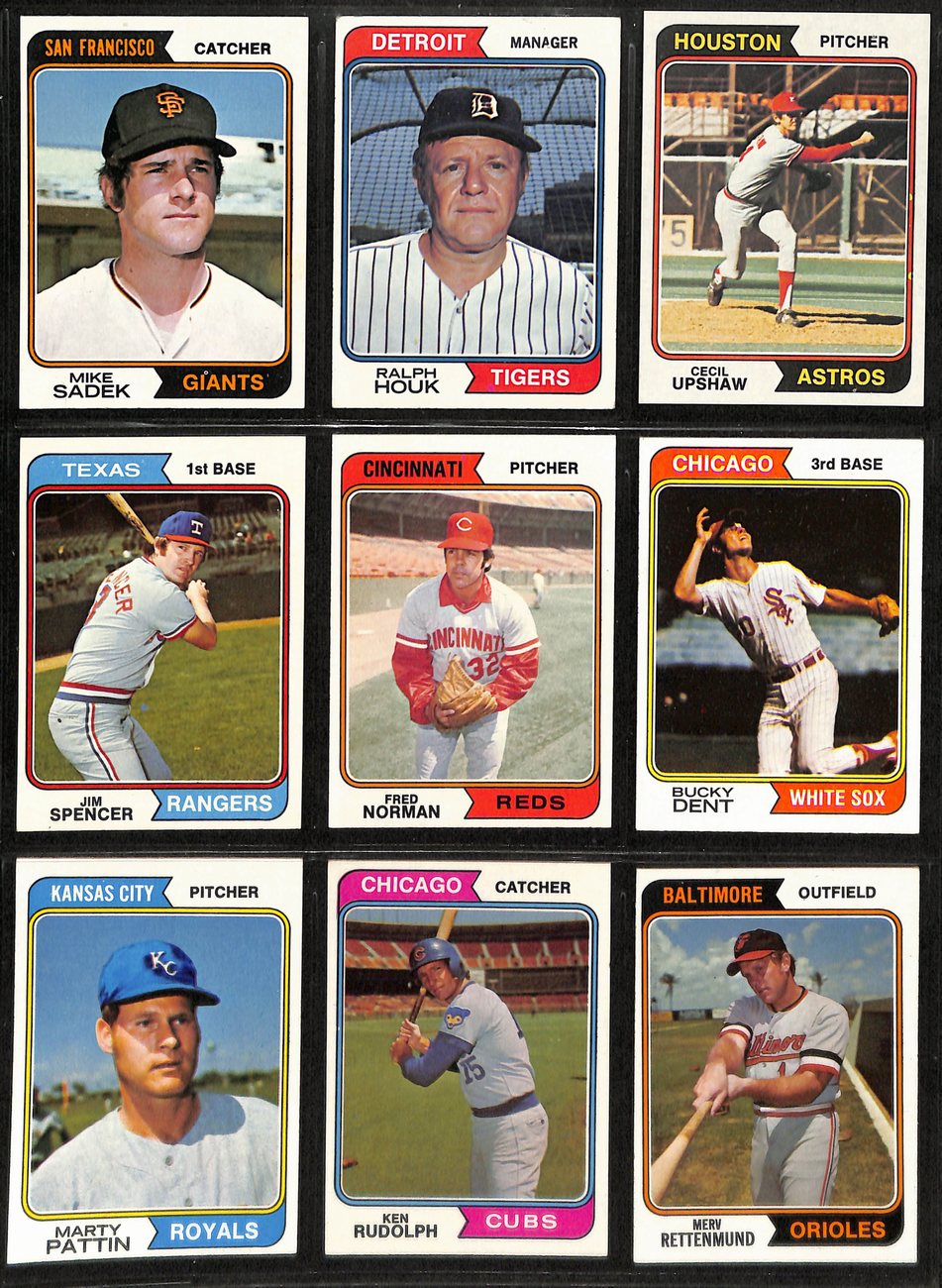 1974 Topps Baseball Card Complete Set w/Traded and Checklists (1-660+) 191954