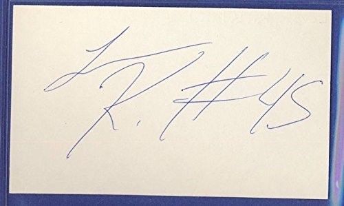 Levon Kirkland Steelers Signed/Auto 3x5 Index Card