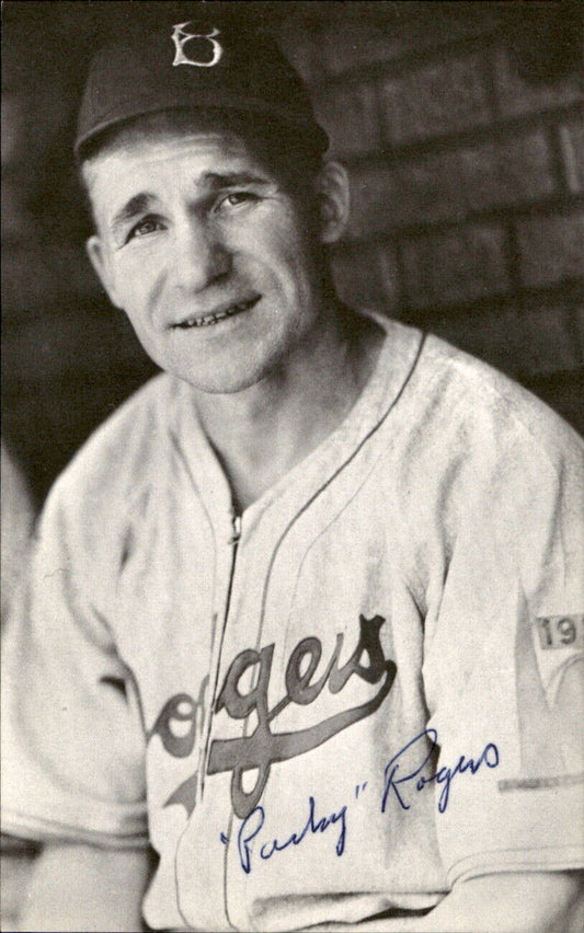 Packy Rogers Dodgers d. 1998 Signed/Autographed 3x5  Photo 178755