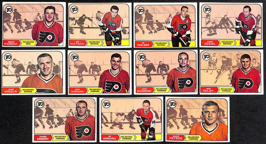 1968-69 Topps Philadelphia Flyers Team Set (11/11) Cards Bernie Parent  189196