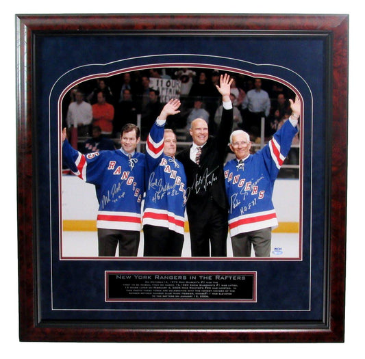 Rangers Framed Photo Retired Numbers Richter Gilbert Messier Giacomin Steiner