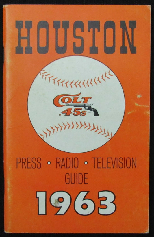 1963 Houston Colt .45s Media/Press Guide 188800