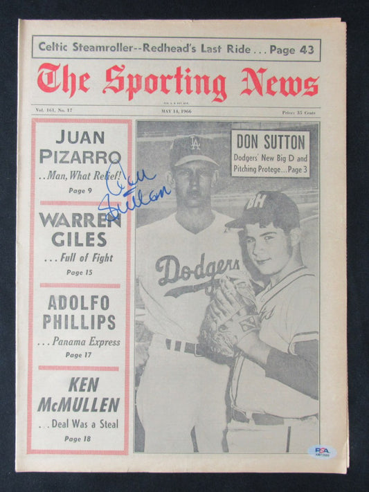 Don Sutton HOF Signed May 14, 1966 The Sporting News Newspaper PSA/DNA 184622