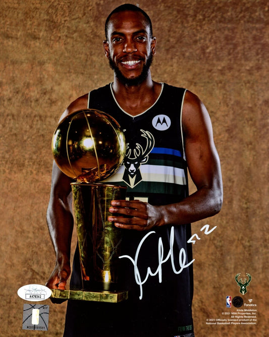 Khris Middleton Autographed 8x10 Photo Milwaukee Bucks JSA 180883