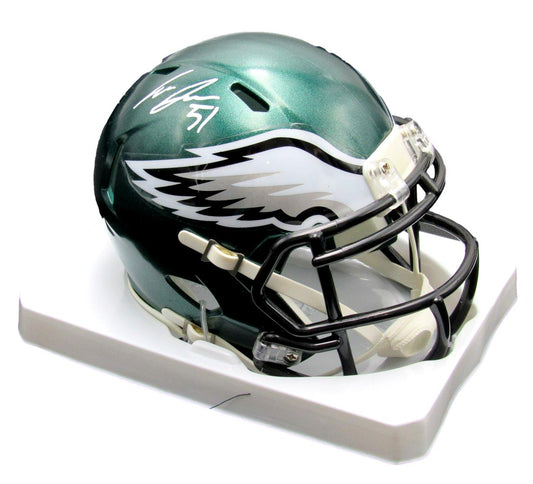 Cam Jurgens Autographed/Signed Eagles Speed Mini Helmet PSA/DNA 193052