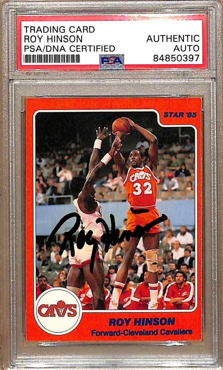 1984-85 Star Company #218 Roy Hinson Cavaliers Signed/Auto Card PSA/DNA 178889