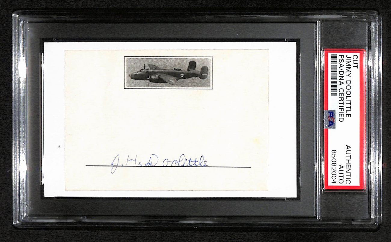 Jimmy Doolittle Signed/Auto Cut on 3x5 Index Card General PSA/DNA 184260