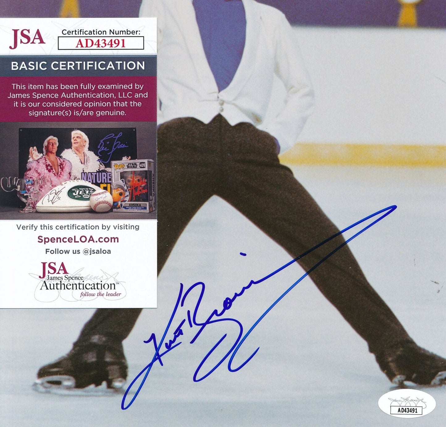 Kurt Browning Autographed 8x10 Photo Olympic USA Figure Skating JSA