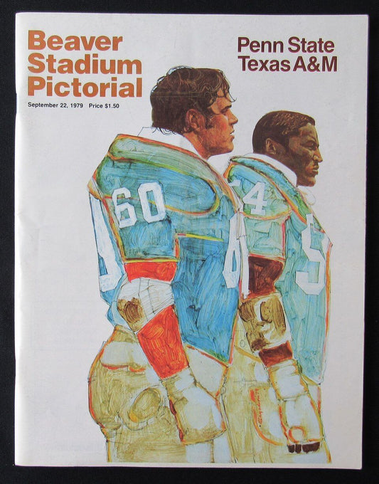 1979 Penn State vs. Texas A&M College Football Game Program 09/22