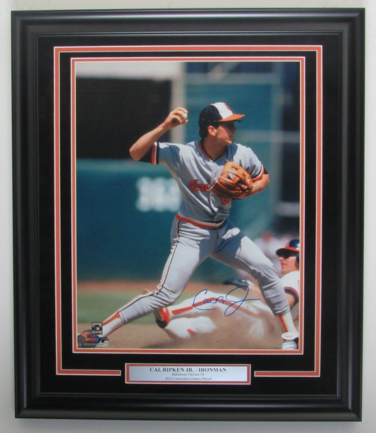 Cal Ripken Jr. Orioles Signed/Autographed 16x20 Photo Framed JSA 500067