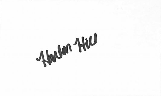 Harlon Hill Chicago Bears d.2013 Signed/Auto 3x5 Index Card 189524