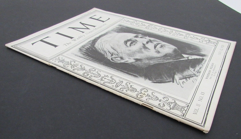 Time Magazine Vol II No 11 November 12, 1923 Woodrow Wilson 183261