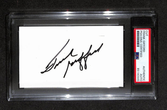 Frank Gifford Autographed 3x5 Cut Card PSA/DNA 186541