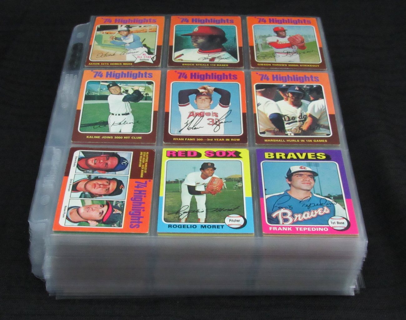 1975 Topps Baseball Card Complete Set (1-660) Yount (RC) Brett (RC) Aaron 191955