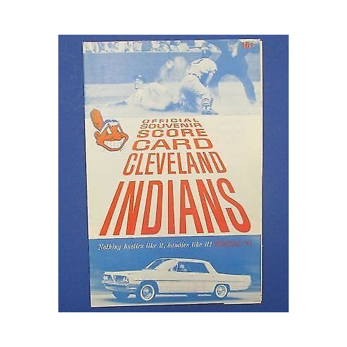 1961 CLEVELAND INDIANS PROGRAM vs. Tigers UNSCORED