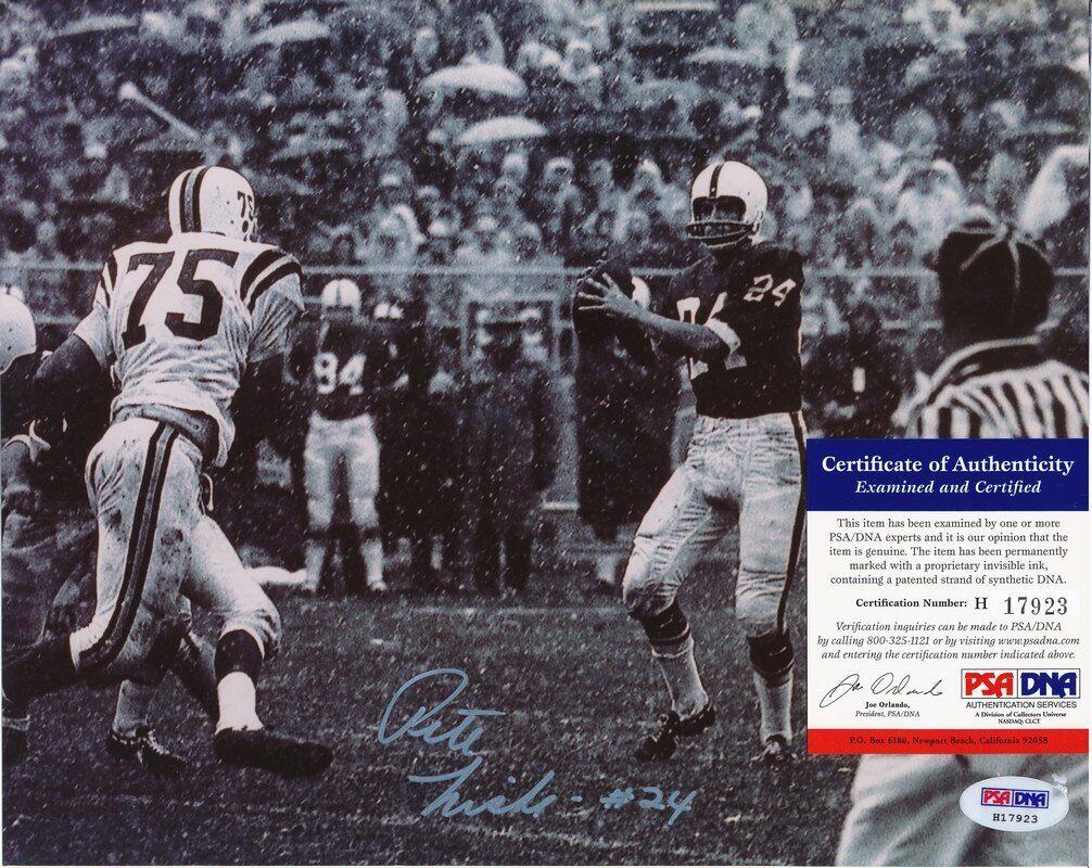 Pete Liske Penn state PSU Signed/Autographed 8x10 Photo PSA/DNA 140831