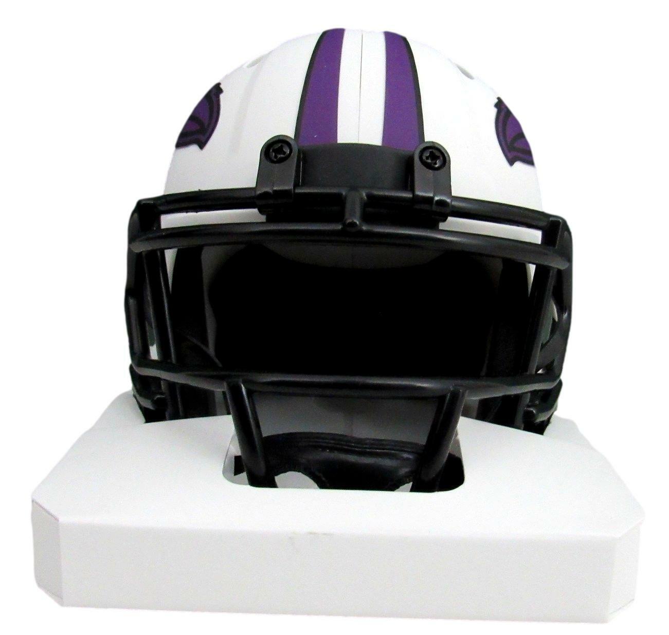 Patrick Queen Signed/Auto Ravens White Lunar Eclipse Mini Helmet Beckett 164522