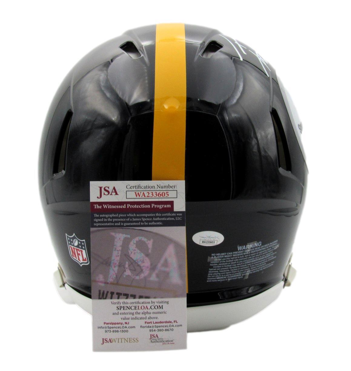 T.J. Watt Autographed Full Size Speed Authentic Football Helmet Steelers JSA