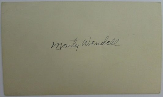 Marty Wendell Notre Dame Fighting Irish Signed Vintage 1949 GPC Postcard 144798