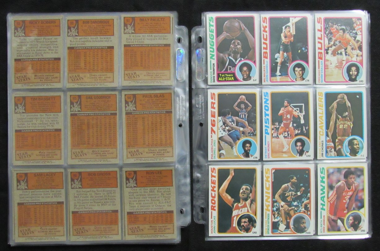 1978-79 TOPPS Basketball Complete Set (132) Erving Maravich Abdul-Jabbar 190309