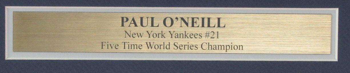 Paul O'Neill Signed/Inscr 11x14 Photo Framed New York Yankees Steiner 190040