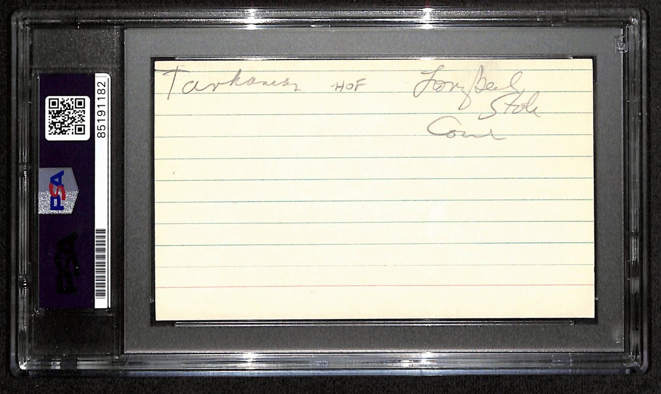 Jerry  Tarkanian HOF Signed/Auto 3x5 Index Card UNLV Coach PSA/DNA 188539