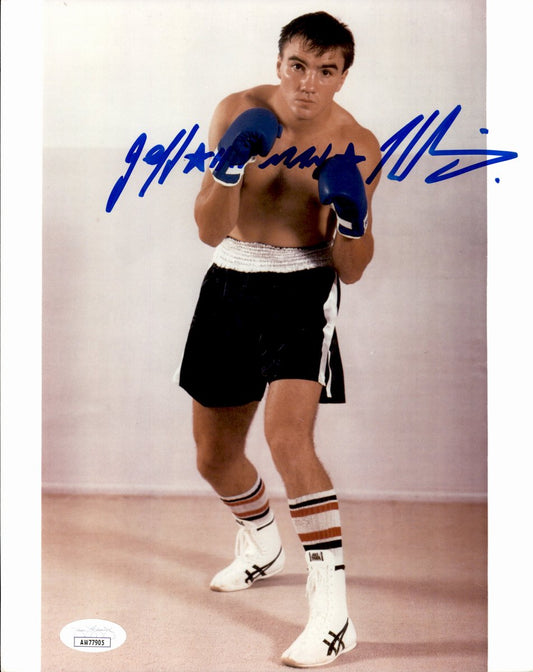 Jeff "Hitman" Harding Signed/Autographed 8x10 Boxing Photo JSA 191039