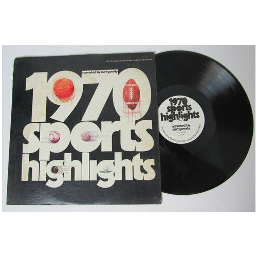 "1970 Sports Highlights" Vinyl Record Album Curt Gowdy 146274