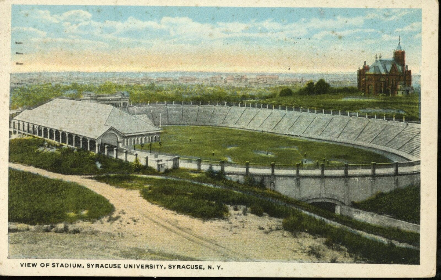 1919 Postcard Syracuse University Stadium Syracuse, NY 176187