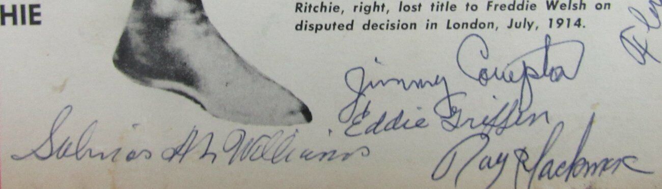 1963 Willie Ritchie "Fighter of Destiny" by Billy Mahoney Signed Book  153815