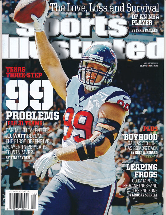 November 17, 2014 J.J. Watt Texans Sports Illustrated Magazine NO LABEL 182336