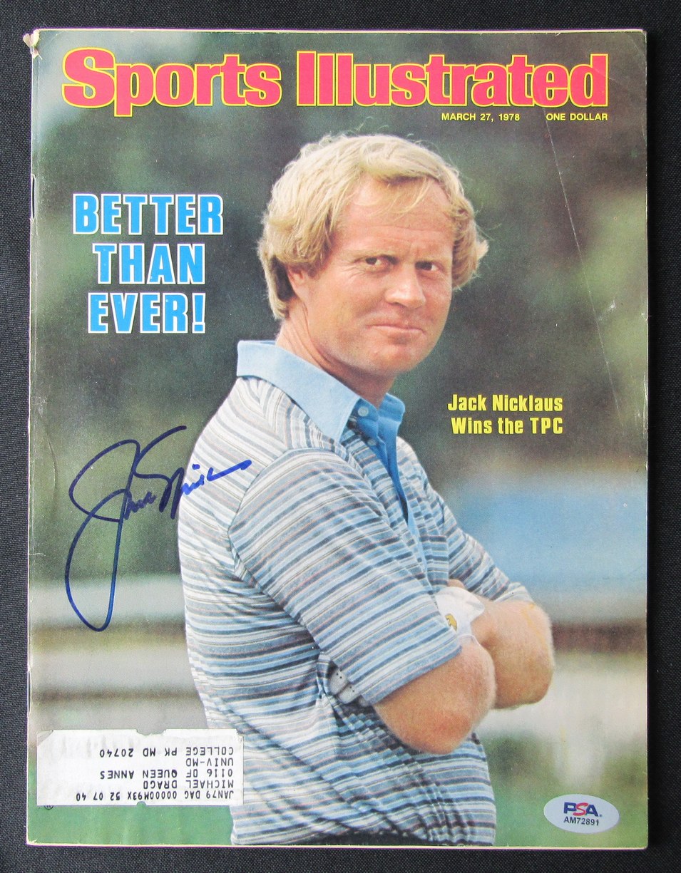 Jack Nicklaus Signed March 27, 1978 Sports Illustrated Magazine PSA/DNA 184606