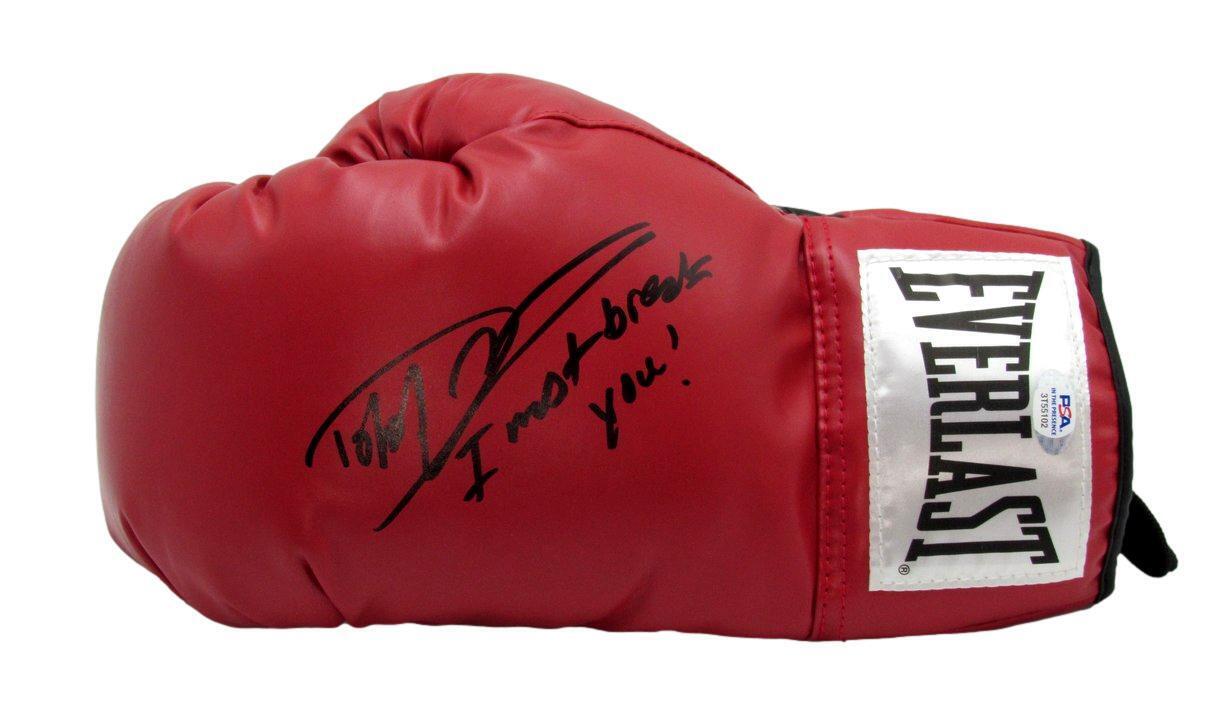 Dolph Lundgren Signed "I Must Break You Drago" Boxing Glove PSA/DNA 180027