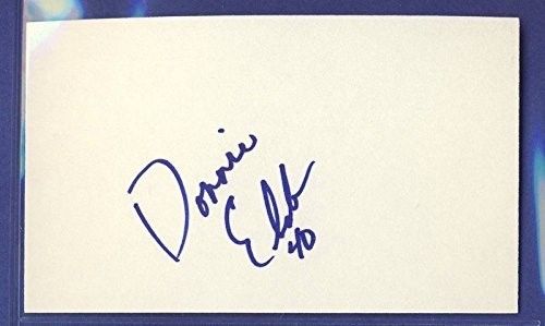 Donnie Elder Buccaneers Signed/Auto 3x5 Index Card