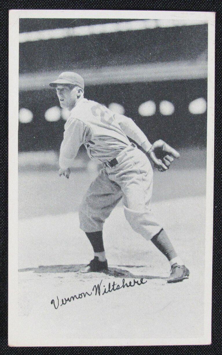 1936 National Chicle Baseball Fine Pen Premium R313 Vernon Wilshere Athletics