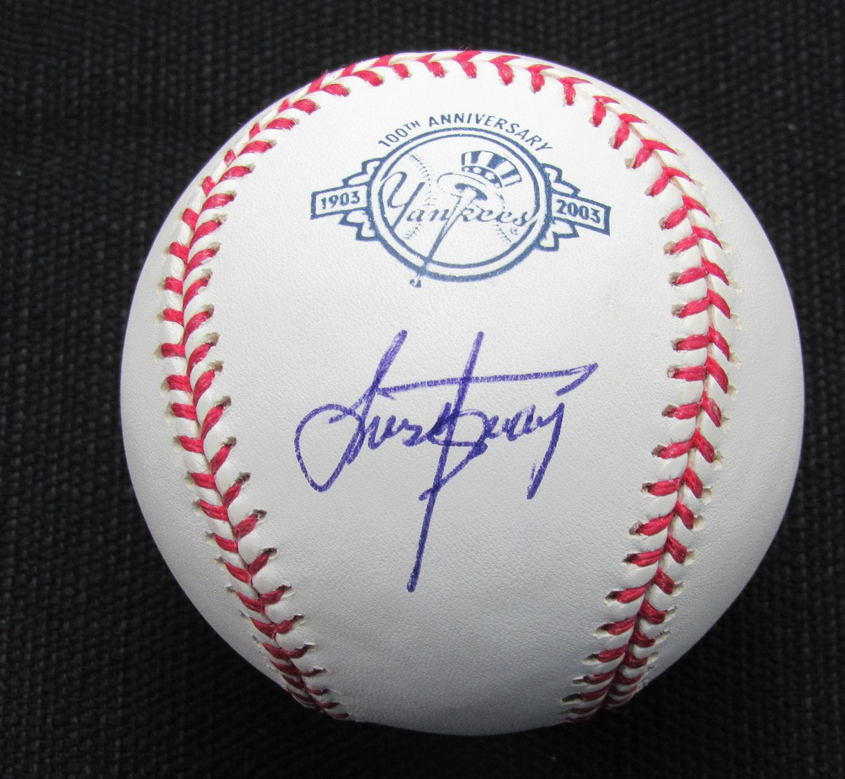 Luis  Aguayo Signed/Auto Yankees 100th OML Baseball JSA 186917